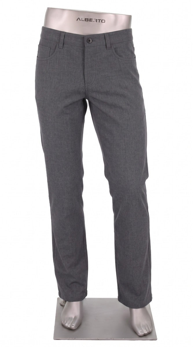 Alberto Stone Ceramica men's pants – medium grey, front view