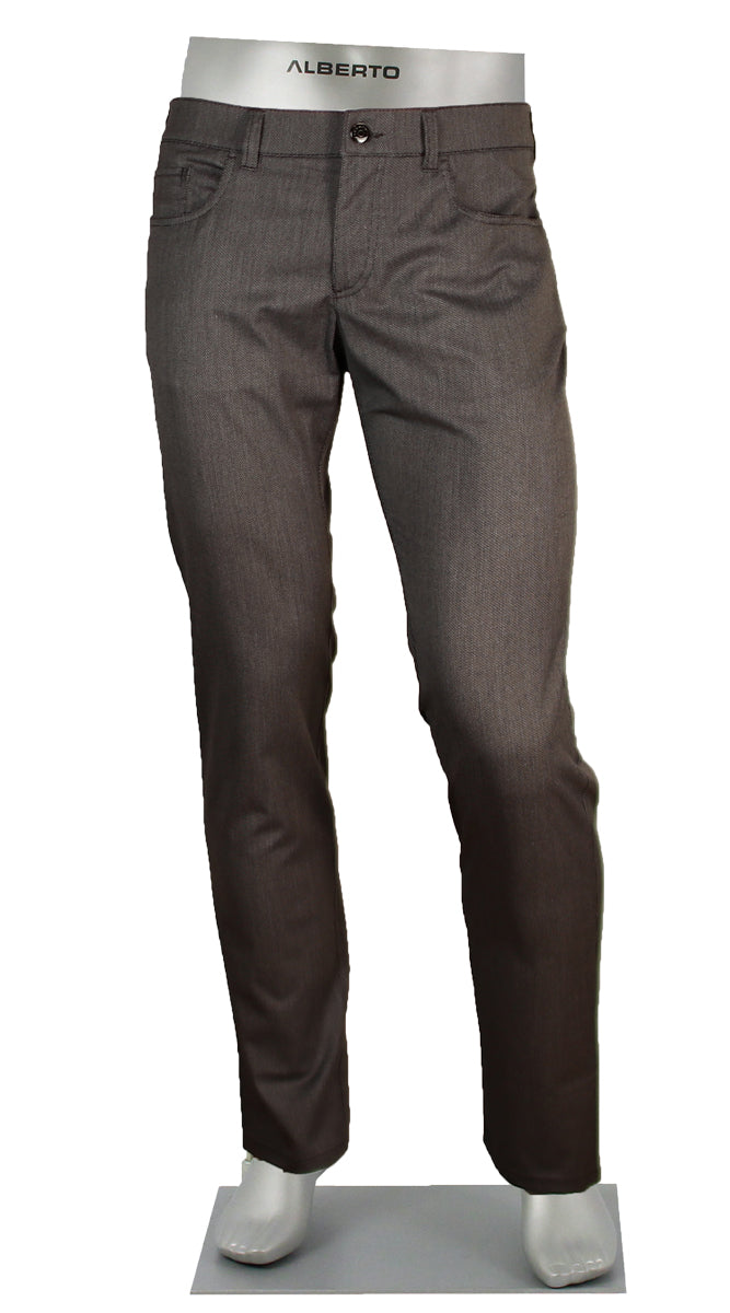 Alberto Stone Ceramica Two Tone Charcoal- Alberto Pants USA
