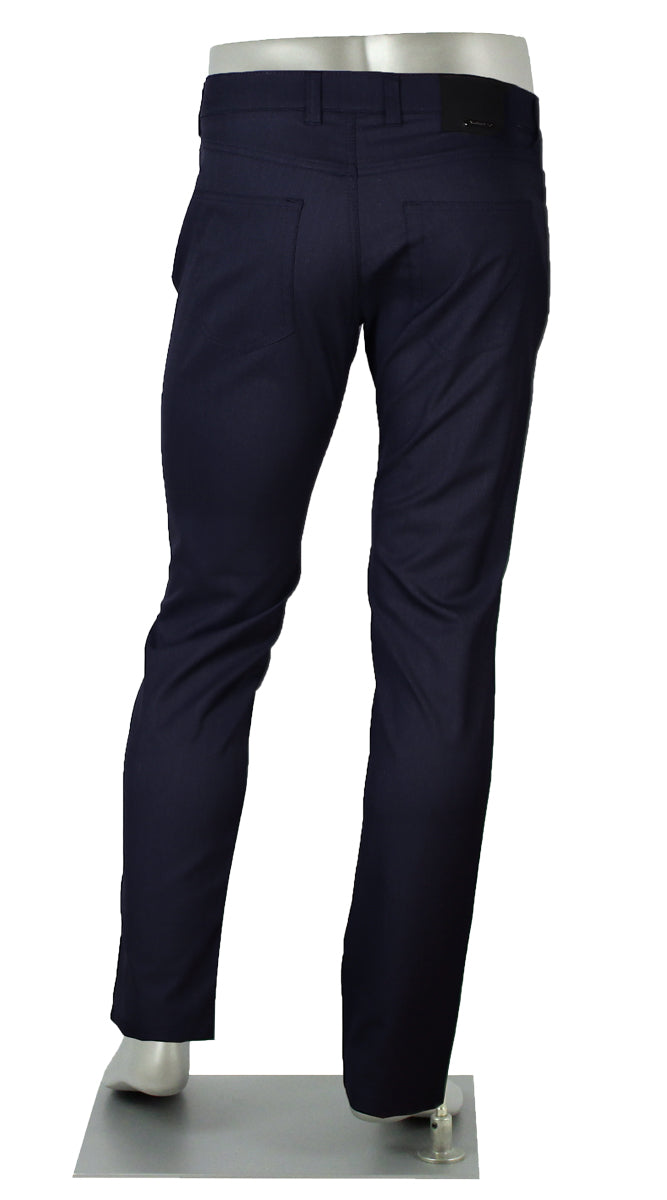 Alberto Stone Ceramica Two Tone Navy Pants Back View