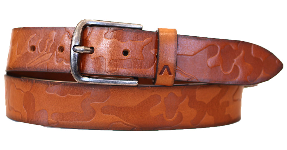 Alberto Julian Leather Belt Tan - Alberto Belts USA