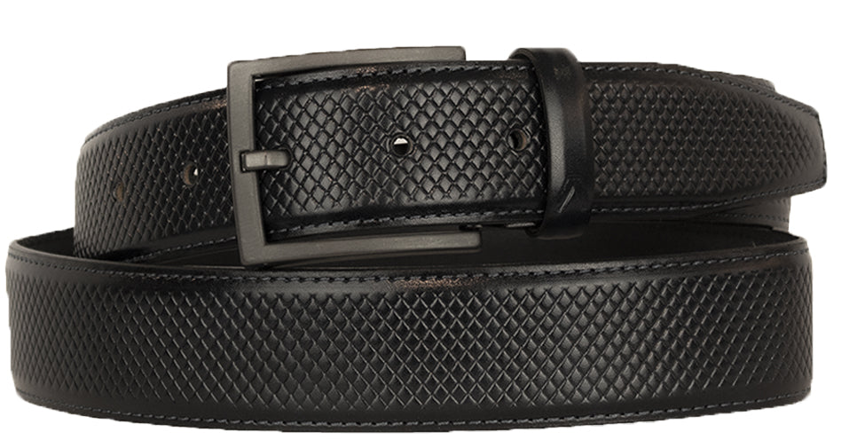 ALBERTO CLARK LEATHER BELT BLACK – Alberto-pants-USA