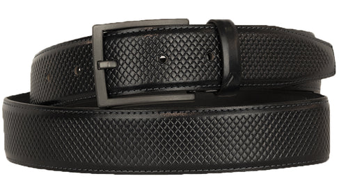 Alberto Dominic Leather Belt Black - Alberto Belts USA 