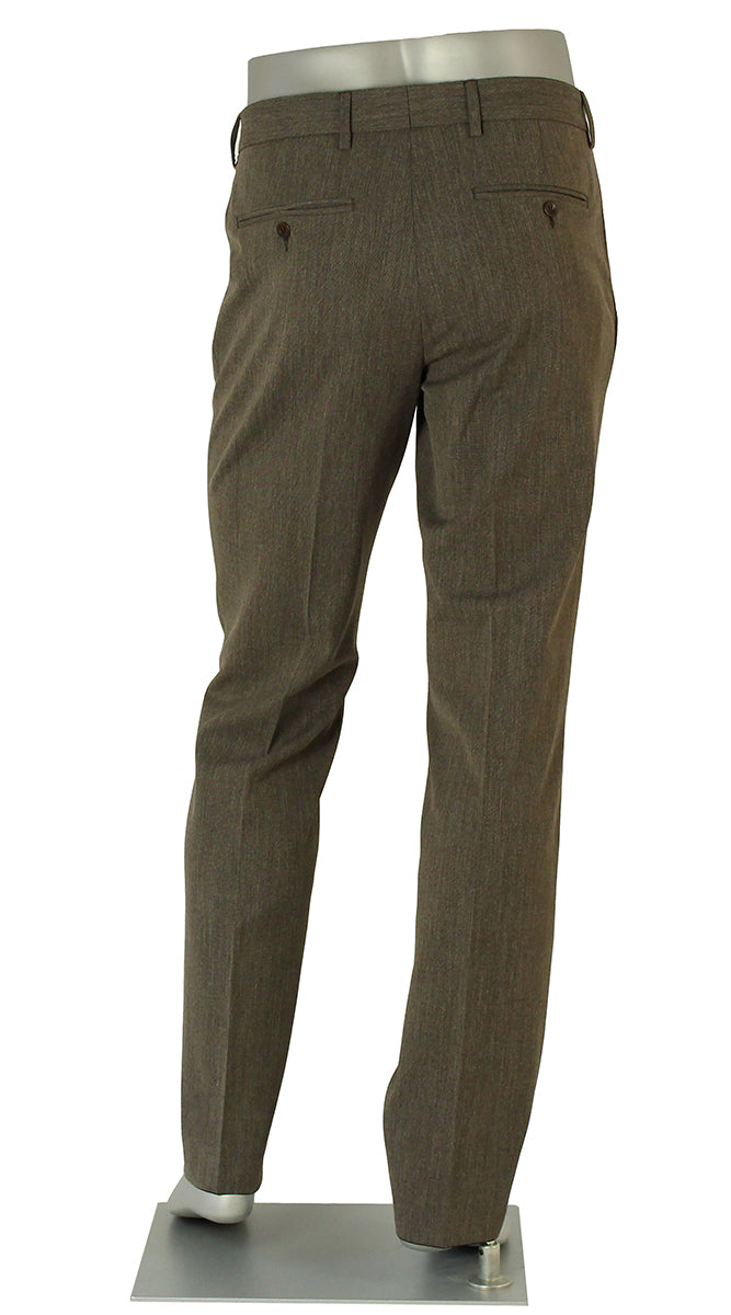 ALBERTO CERAMICA GEORGE DRESS PANT HEATHER BROWN 0039