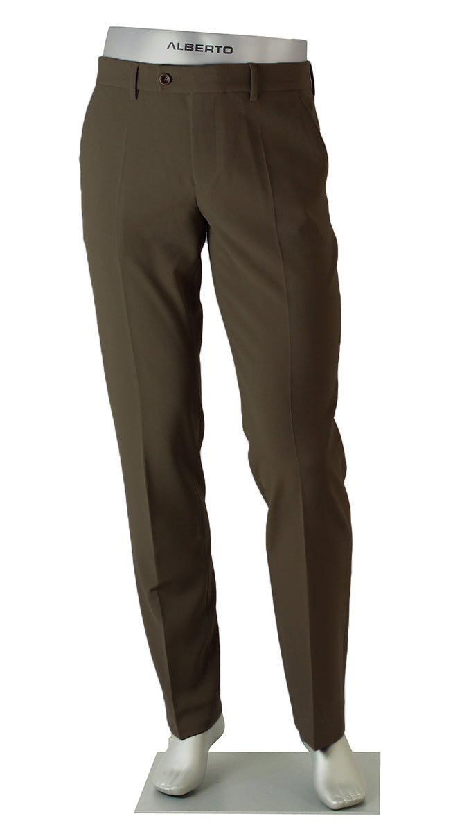 ALBERTO CERAMICA GEORGE DRESS PANT BROWN 0039