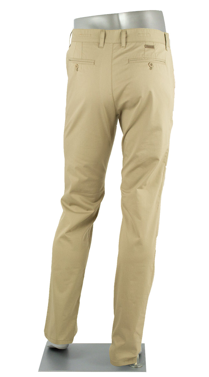 ALBERTO PANT LOU COTTON CERAMICA GABARDINE FAWN 1509