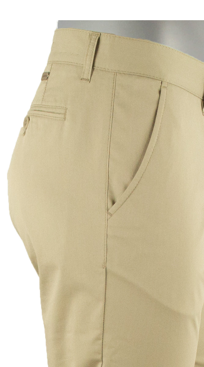 ALBERTO PANT LOU COTTON CERAMICA GABARDINE FAWN 1509