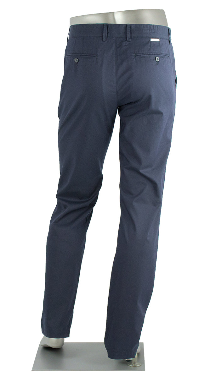ALBERTO PANT LOU COTTON CERAMICA GABARDINE NAVY 1509