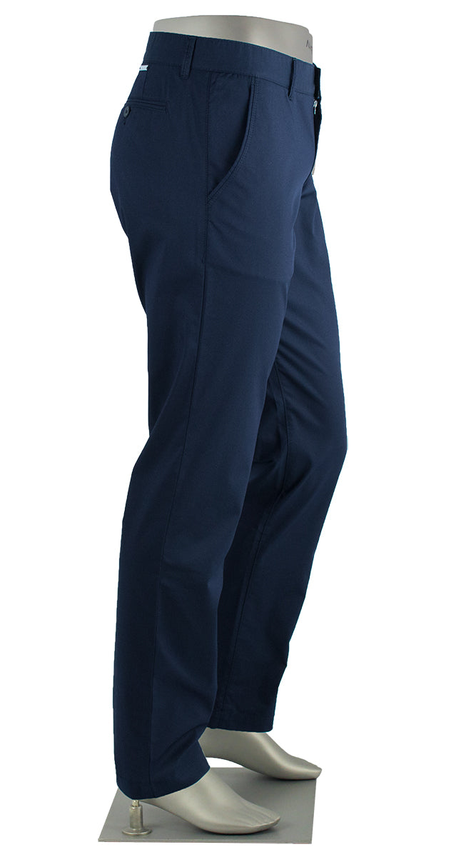 ALBERTO PANT LOU COTTON CERAMICA GABARDINE NAVY 1509