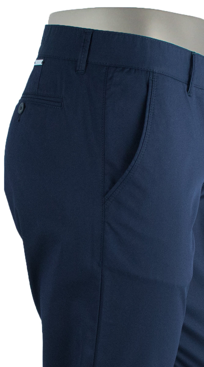 ALBERTO PANT LOU COTTON CERAMICA GABARDINE NAVY 1509