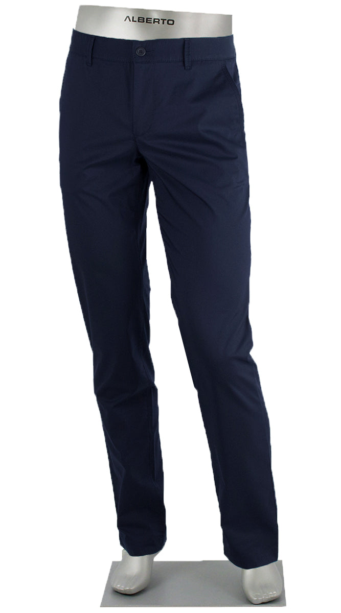ALBERTO PANT LOU COTTON CERAMICA GABARDINE NAVY 1509