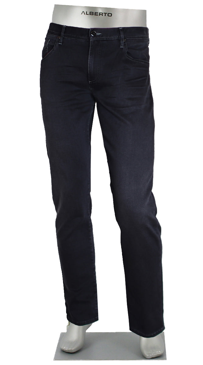 Alberto Pipe Premium Business Tencel Black - Alberto Pants USA