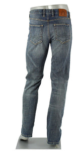 ALBERTO JEANS PIPE AUTHENTIC DENIM WASHED MED BLUE P1896-883 1896