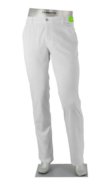 Alberto Pro-D Cooler Dry Golf Pant – White | Free Shipping