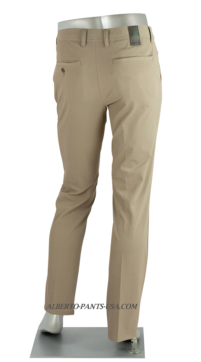 Alberto Rookie Golf 3x Dry Pant Khaki Back View