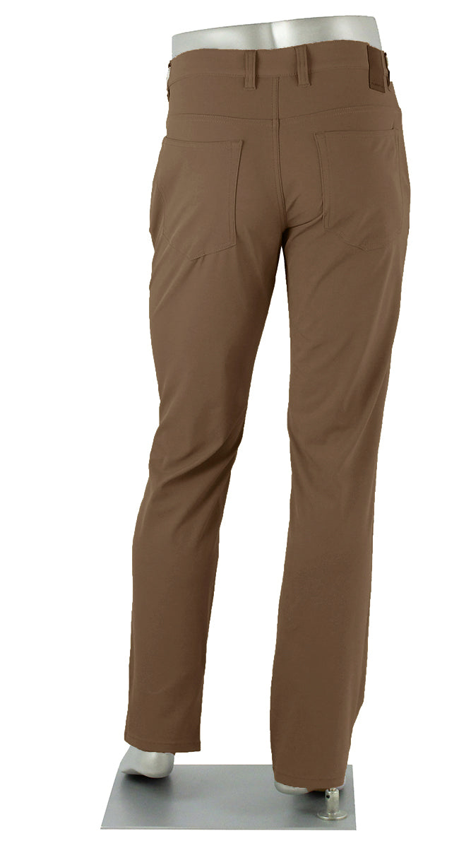 Alberto Pro-D Golf 3x Dry Pant Dark Khaki Back View 