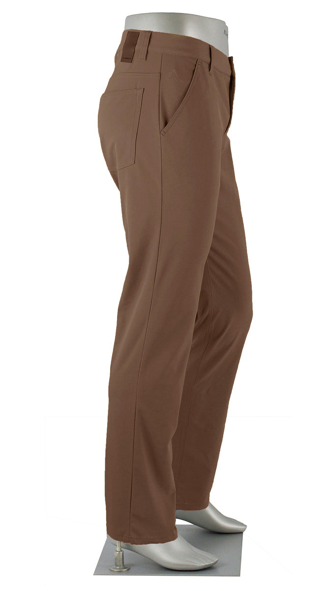 Alberto Pro-D Golf 3x Dry Pant Dark Khaki Side View 