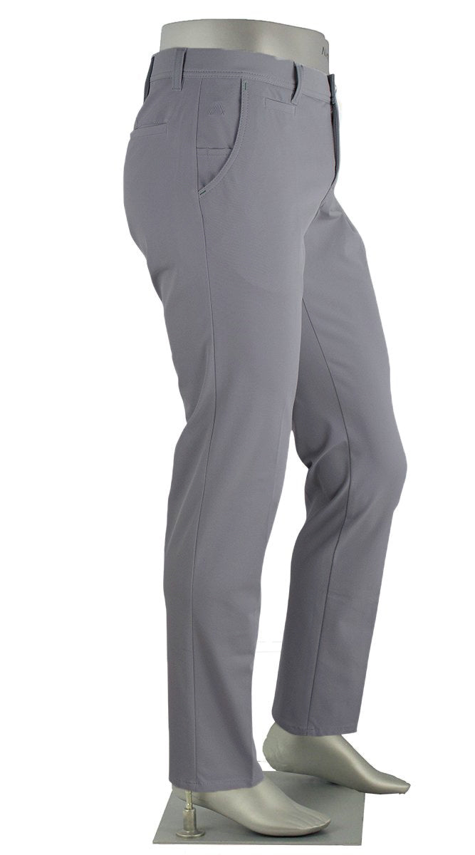 Alberto Rookie Golf 3x Dry Pant Medium Grey Side View 