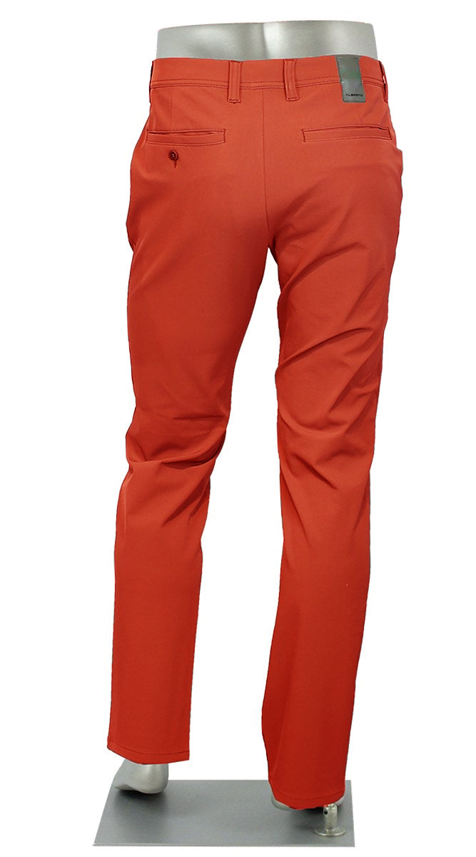 Alberto Rookie Golf 3x Dry Pant Red Back View