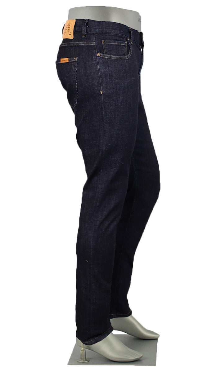 Alberto Slim Authentic Jeans Indigo Side View 