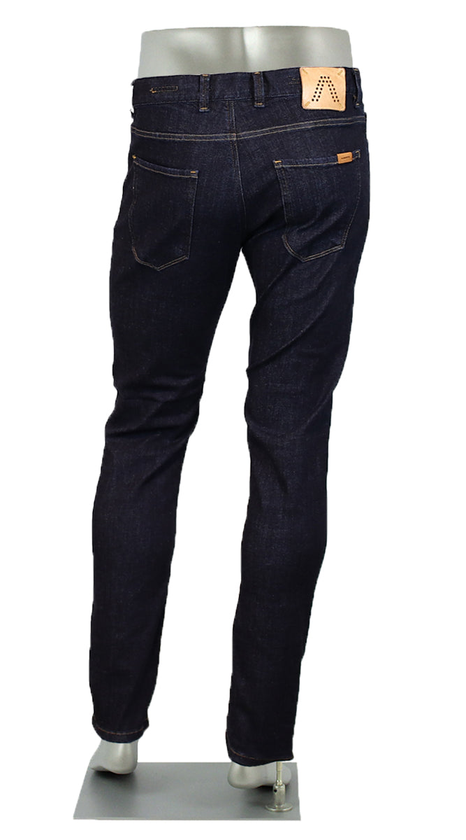Alberto Slim Authentic Jeans Indigo Back View 