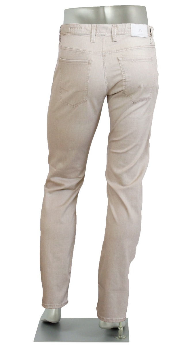 Alberto Pipe Tencel Light Weight Tan Back View 