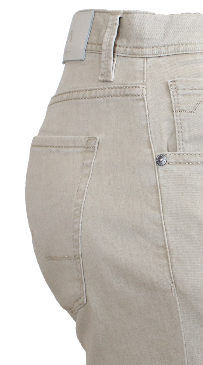 Alberto Pipe Tencel Light Weight Tan Closer Side View 