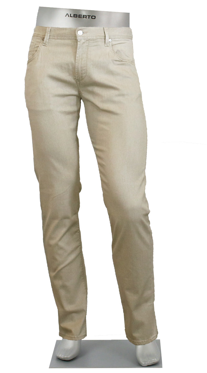 Alberto Stone Tencel Light Weight Tan - Alberto Pants USA