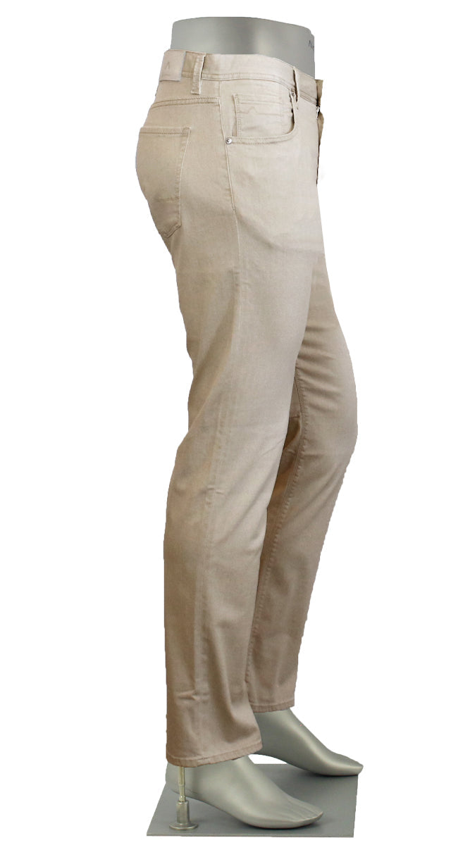 Alberto Stone Tencel Light Weight Tan Side View 