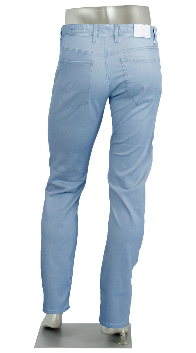 Alberto Pipe Tencel Light Weigh Light Blue Back View