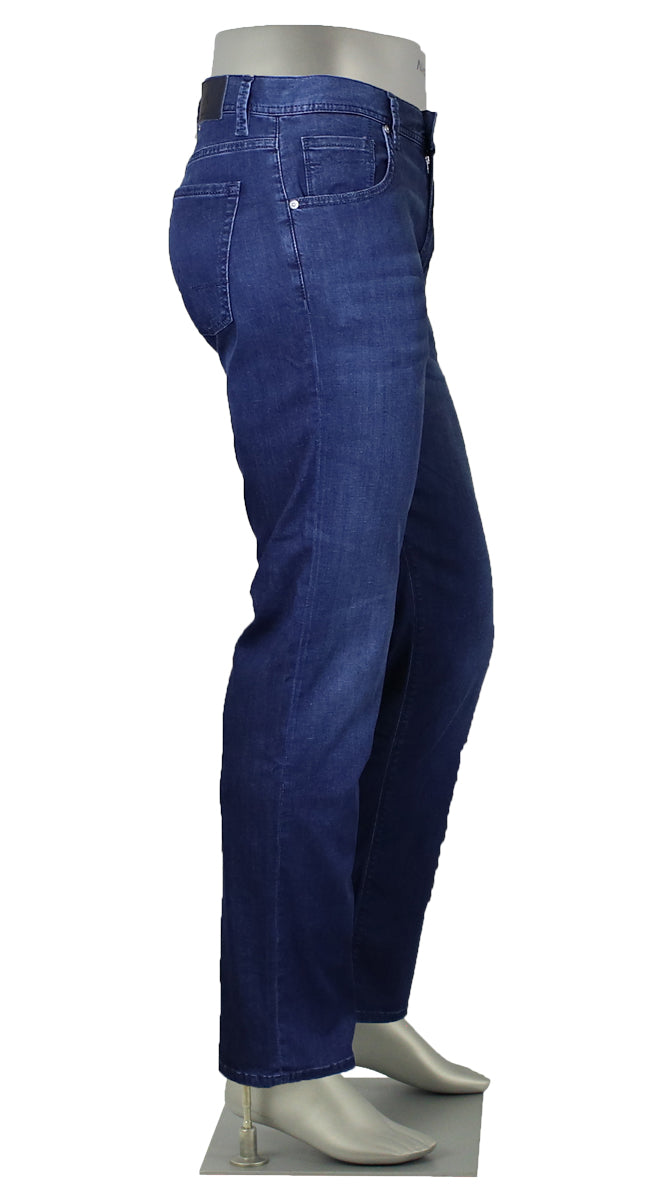 Alberto Stone Tencel Light Weight Indigo Side View