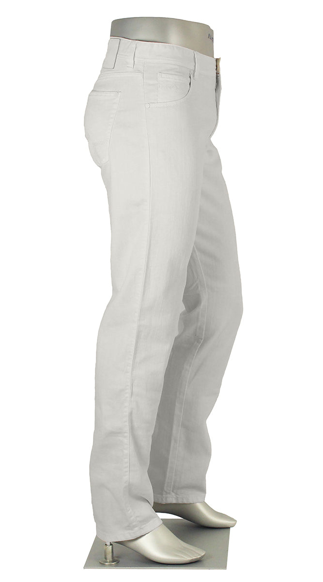 ALBERTO JEANS PIPE DENIM T400 LIGHT WEIGHT WHITE P1975-100 1975