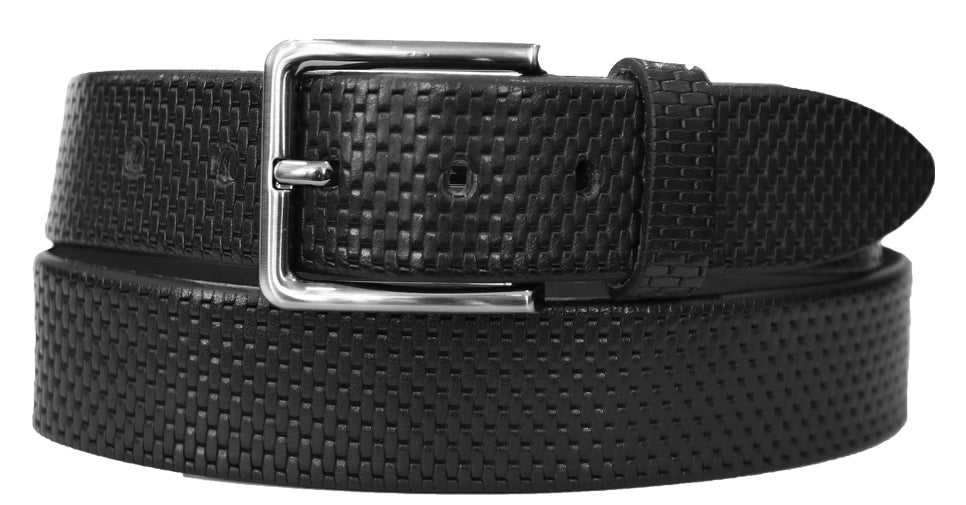 Alberto Leon Leather Belt Black - Alberto Belts USA