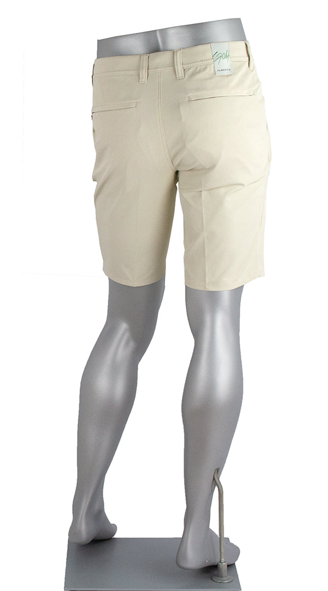 Alberto Earnie Golf 3x Dry Shorts Butter Back View