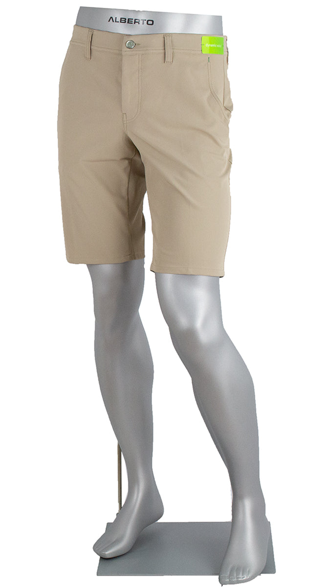 Alberto Earnie Golf 3x Dry Shorts Tan - Alberto Shorts USA