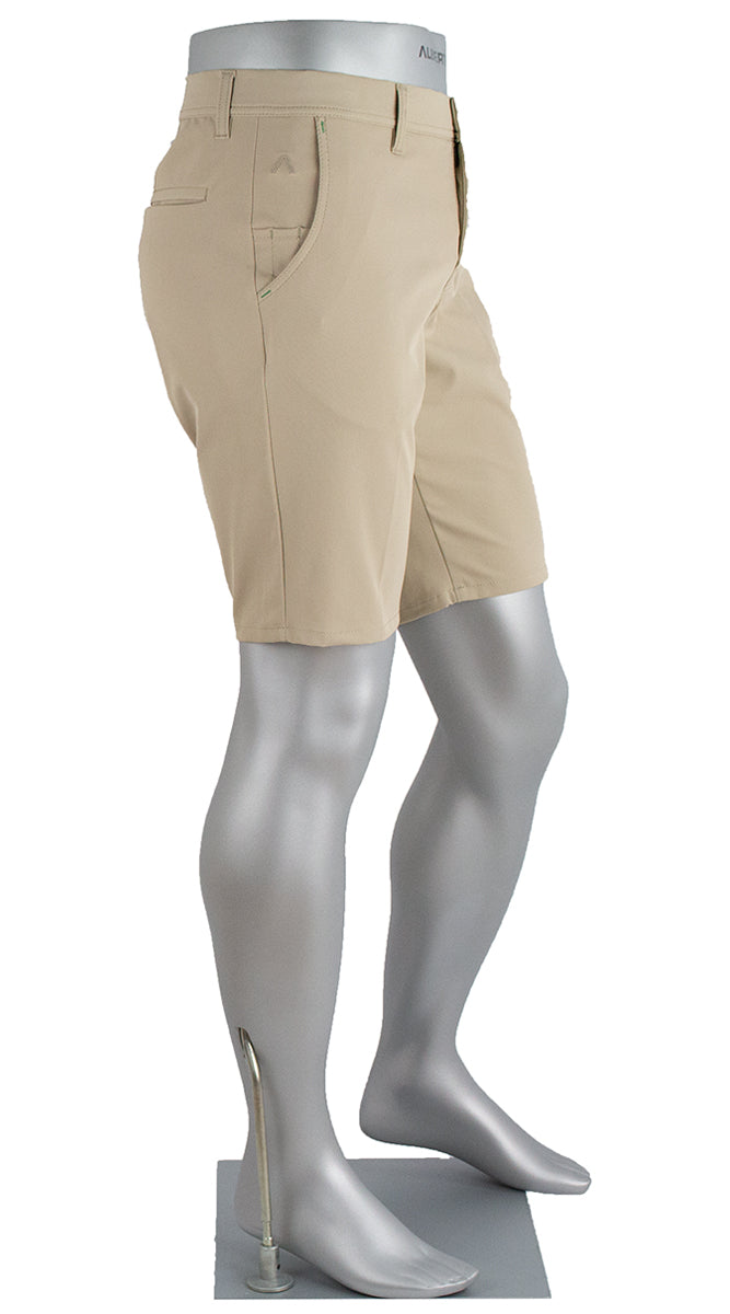 Alberto Earnie Golf 3x Dry Shorts Tan Side View