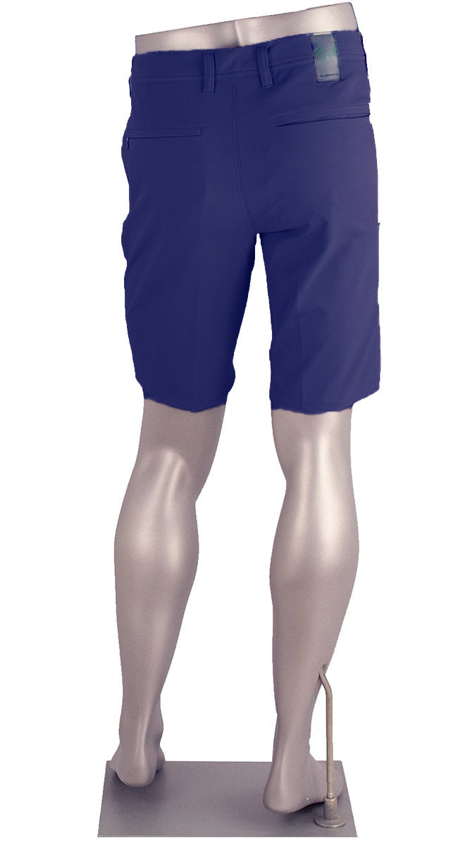 Alberto Earnie Golf 3x Dry Shorts Indigo Back View 