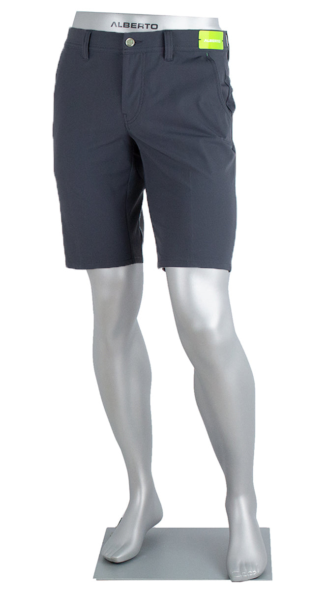 Alberto Earnie Golf 3x Dry Shorts Charcoal - Alberto Shorts USA