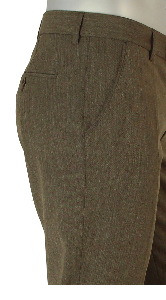 ALBERTO CERAMICA GEORGE DRESS PANT HEATHER BROWN 0039