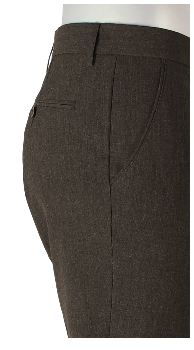 ALBERTO CERAMICA GEORGE DRESS PANT BROWN 0039