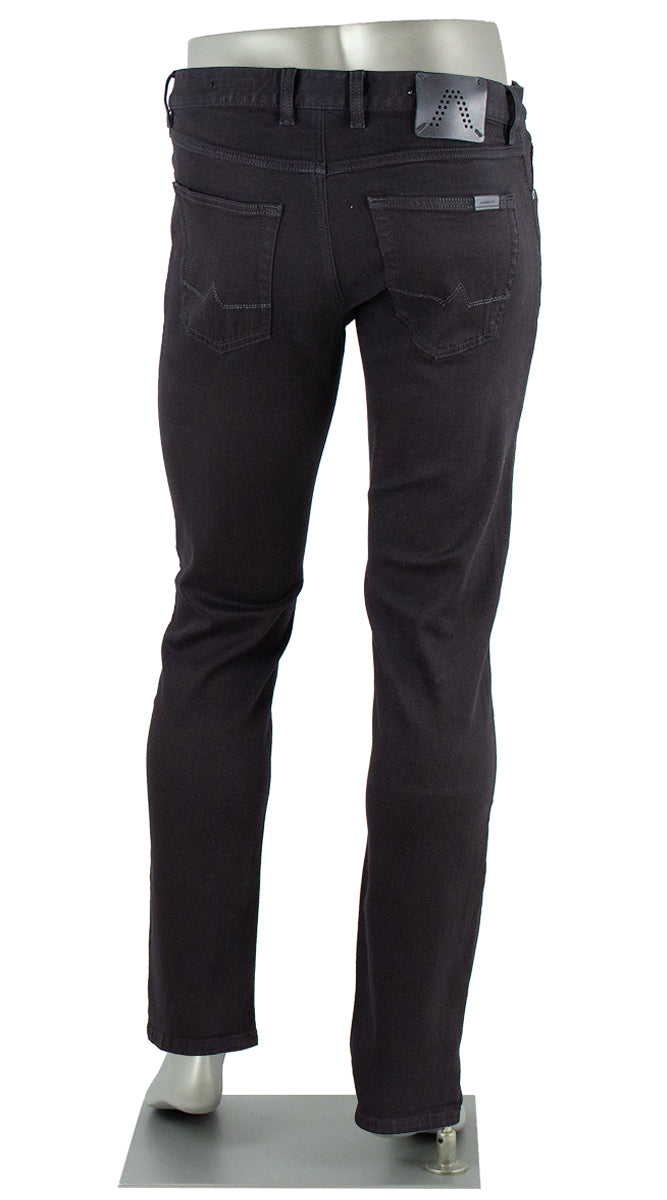 Alberto Pipe Jeans Dual Fx Black Back View 