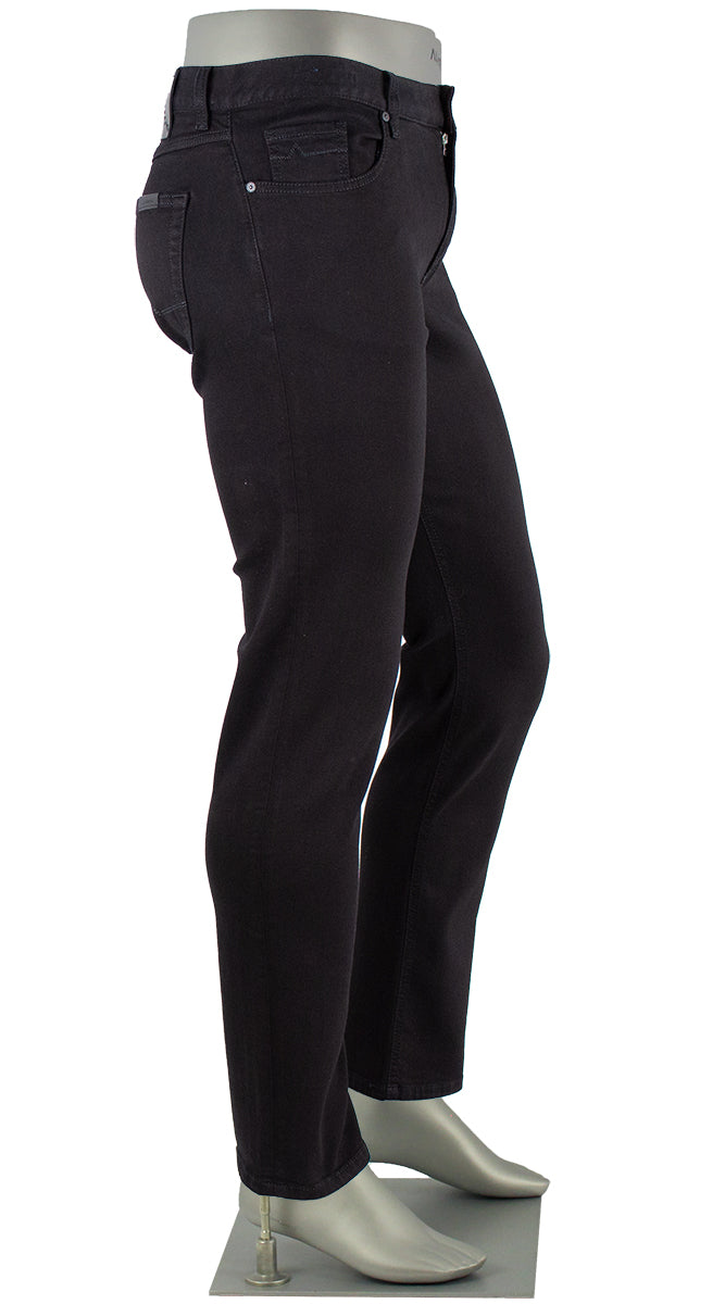 Alberto Pipe Jeans Dual Fx Black Side View 