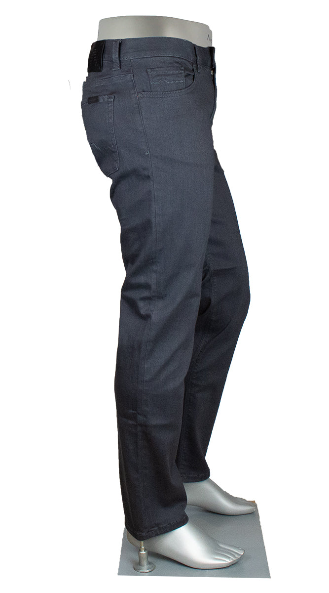 Alberto Pipe Superfit Dual Fx Charcoal Pants Side View 