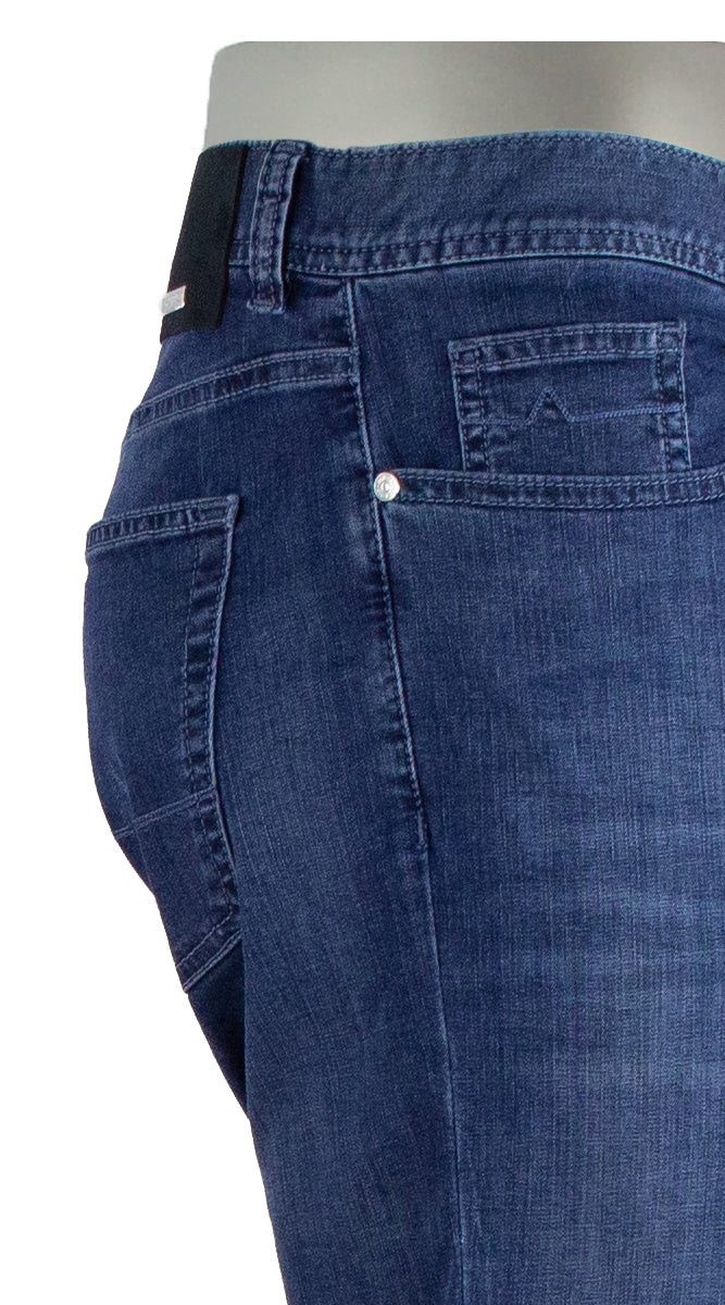 Alberto Pipe Coolmax® Business Jean Blue Closer View 