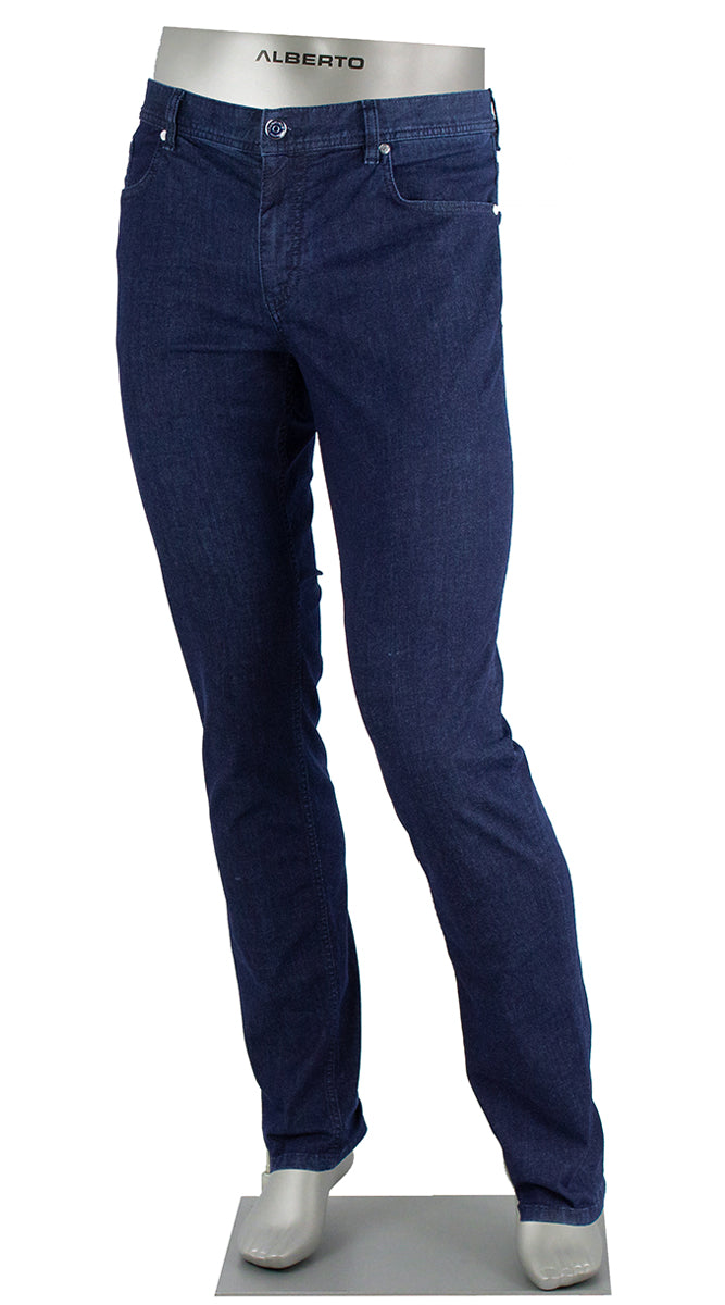 Alberto Pipe Coolmax® Business Jean Indigo - Alberto Pants USA 