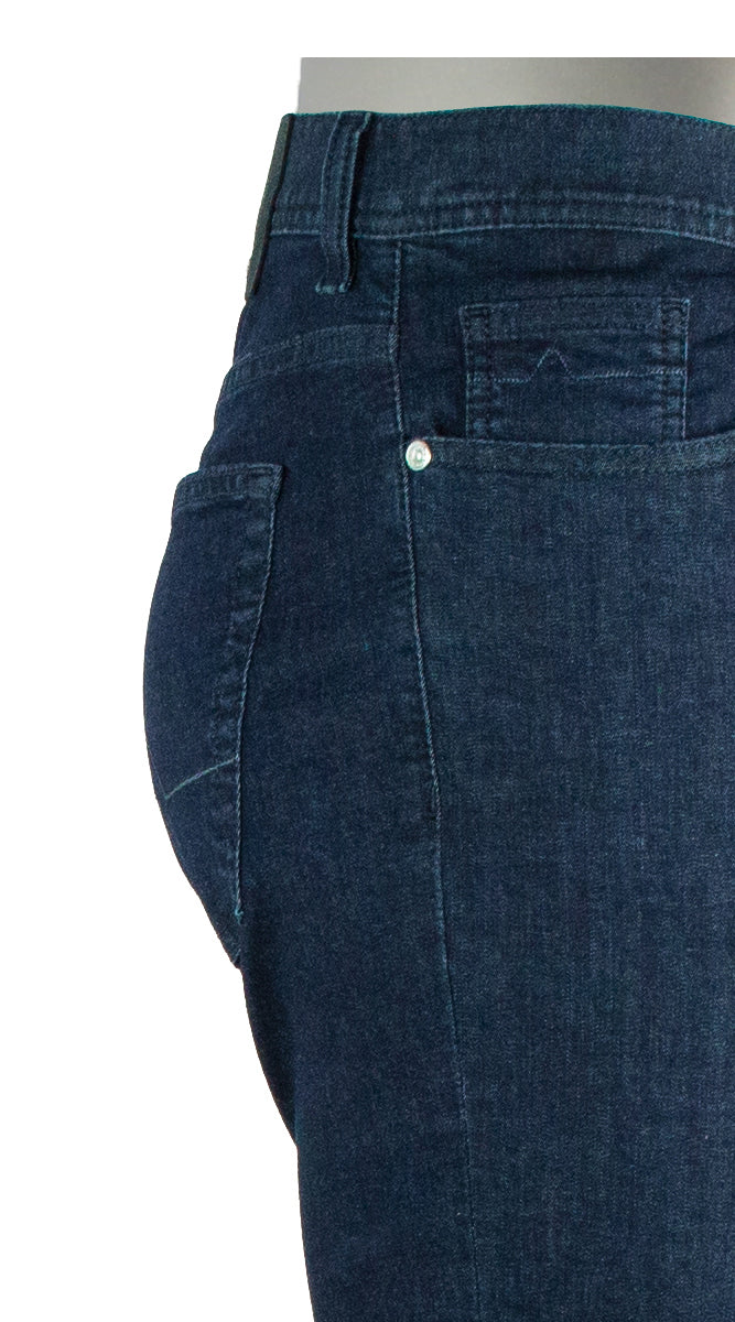Alberto Pipe Coolmax® Business Jean Indigo Closer View 