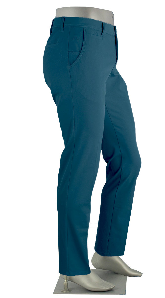 Alberto Rookie Golf 3x Dry Pant Teal Blue Side View