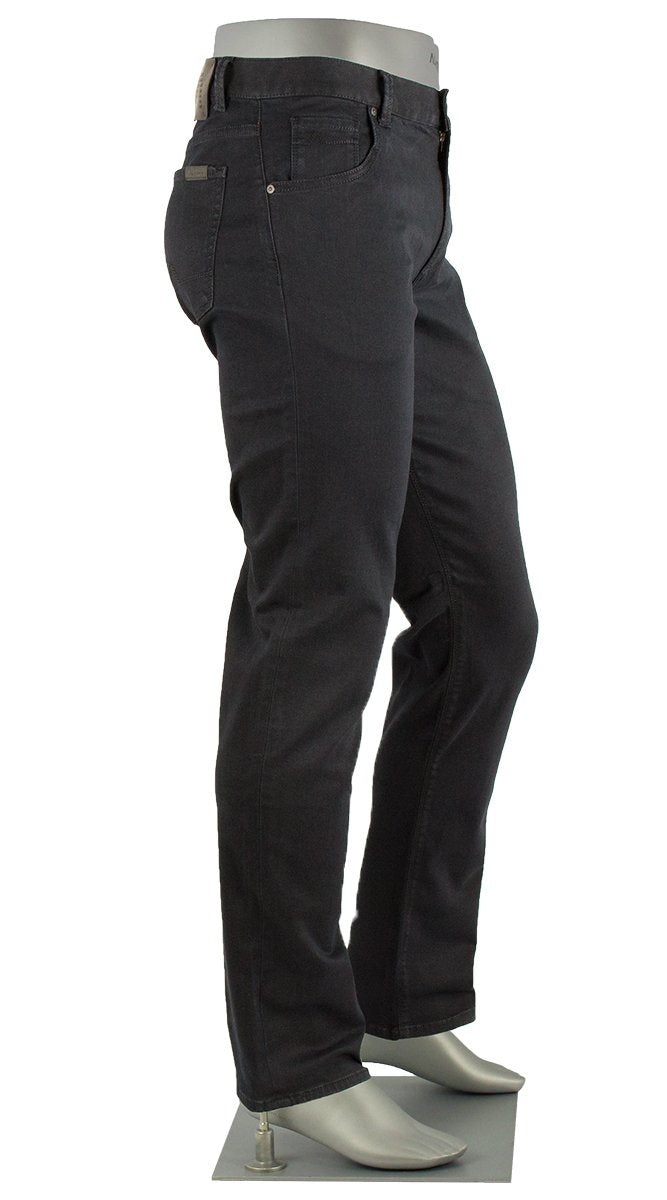 Alberto Slim Jeans Dual Fx Dark Indigo Side View 