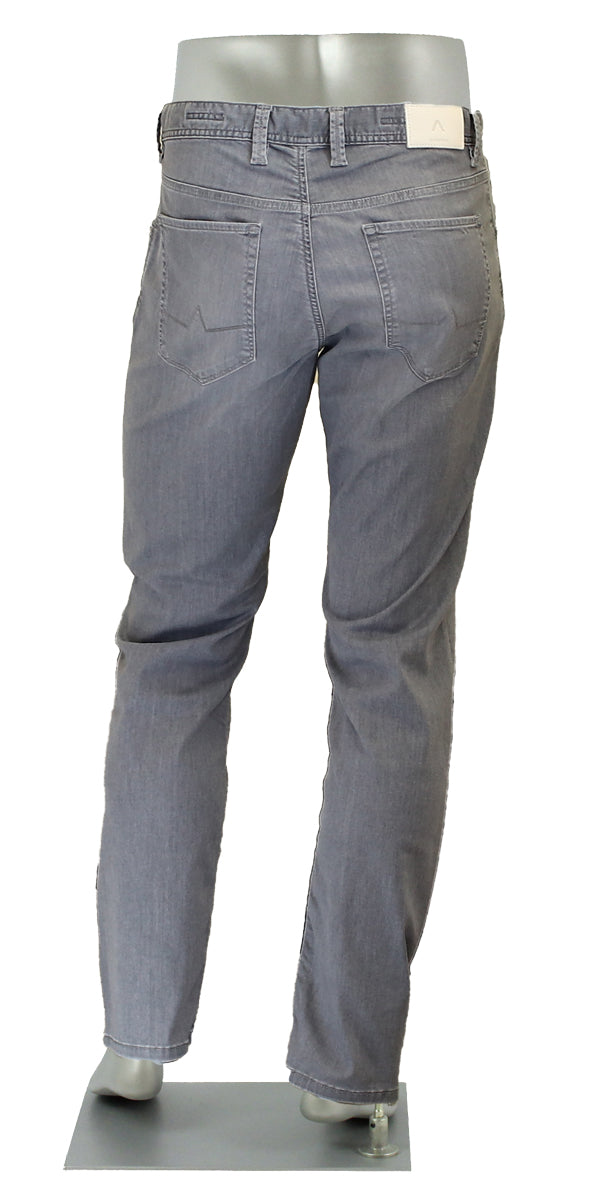 Alberto Stone Tencel Light Weight Grey Back View